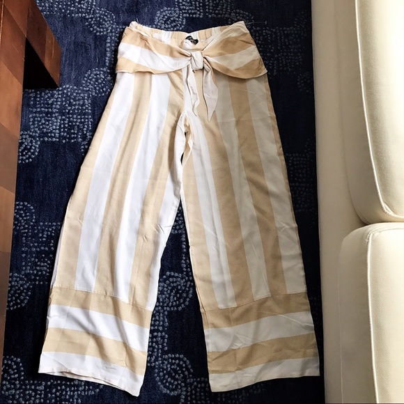 LAST ONE❗️S/L STRIPE HIGH WAIST WIDE LEG PANTS 🐚 - Picture 6 of 8